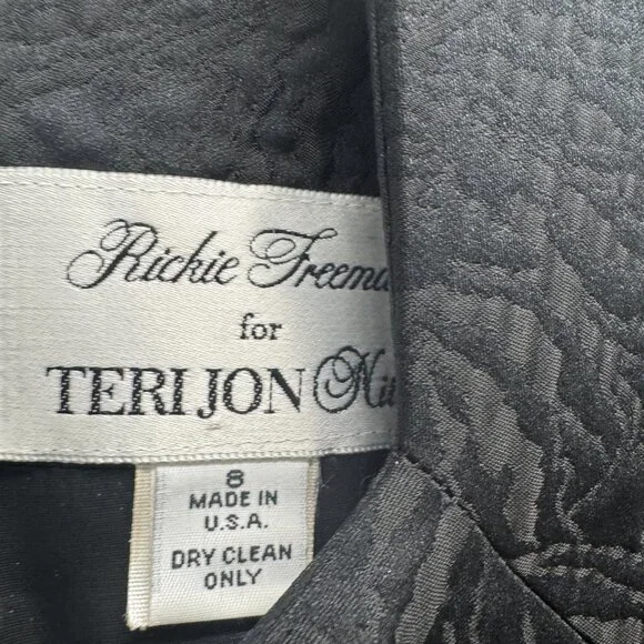 Teri Jon by Ricki Freeman Black Cocktail / Evening / Formal Dress - Size 8 - Picture 2 of 15